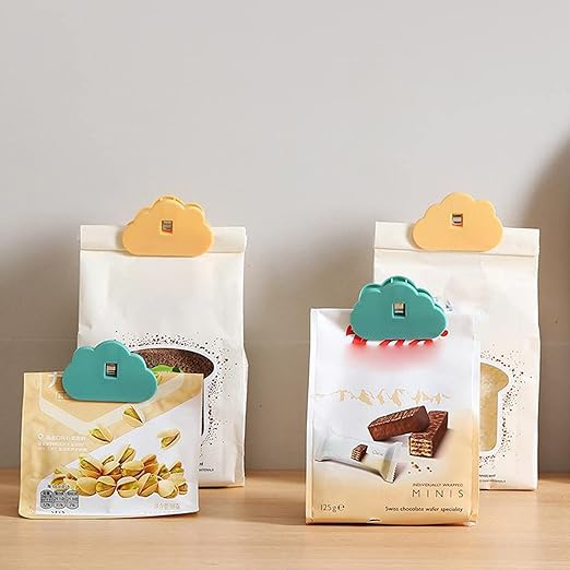 Creative Cloud Shape Food Sealing Clip, Bag Clips For Food Storage, Food Bag Clamp Sealing Clip Creative Cloud Shape Food Sealing Clip, Bag Clips For Food Storage, Food Bag Clamp Sealing Clip